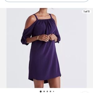 MADEWELL Cold Shoulder Shift Dress NWT